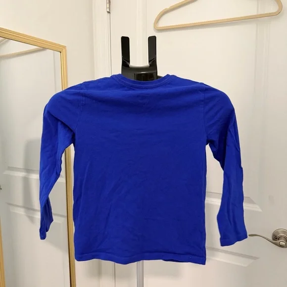 Disney Donald Duck Graphic Long Sleeve T-Shirt Blue Youth Kids Cartoon Tee - Picture 2 of 4